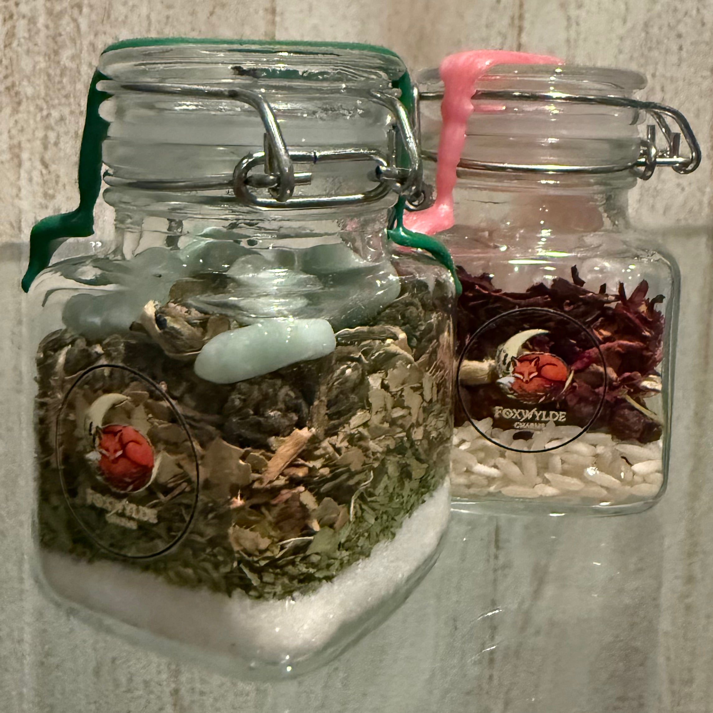 Wicked inspired Elphaba jar for Empowerment and Transformation or Glinda’s Self Love and Harmony